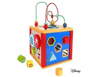 Derrson Disney Dřevěná multifunkční kostka Mickey 5v1