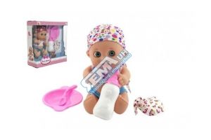 Miminko s doplňky plast 18cm