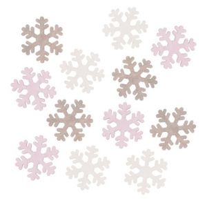 Dřevěné vločky 4 cm, 12 ks