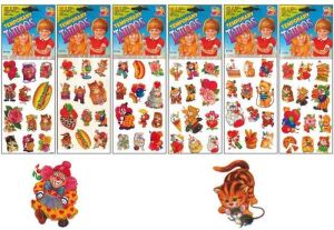 Tetovací obtisky barevné 25 x 6 cm