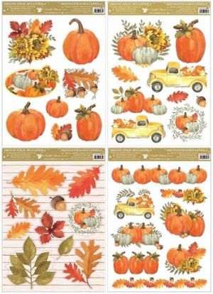 Okenní fólie 30x42 cm podzim