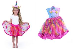 Kostým tutu jednorožec s čelenkou dětský