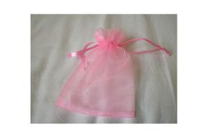 Sáček organza 12x15cm růžový