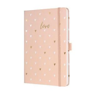 Exkluzivní zápisník "Jolie® Rose Love", 135x203 mm, linkovaný, 87 listů, tvrdé desky, SIGE