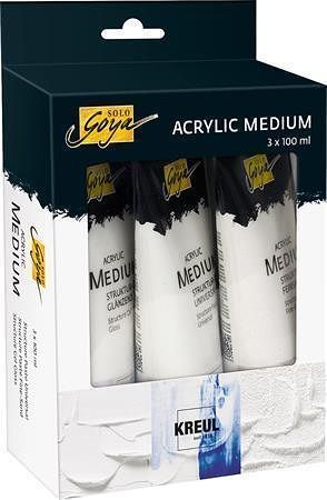 Sada Strukturovací pasta SOLO GOYA 3 druhy, KREUL