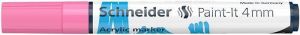 Akrylový popisovač "Paint-It 320", pastelová růžová, 4 mm, SCHNEIDER
