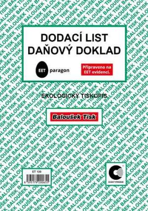 Dodací list - daňový doklad A5 / ET130 / Baloušek tisk