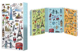 ARGUS Zápisník skládací Cities 9,2 x 16 cm 14510294