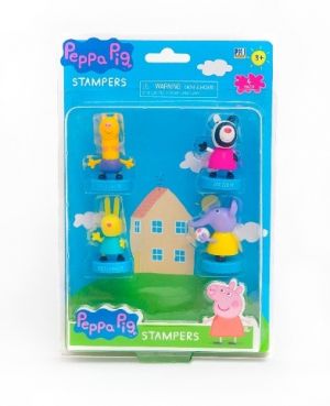 Sada 4 figurek Prasátko Peppa s razítkem