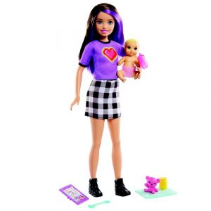 Barbie chůva skipper a miminko/ doplňky