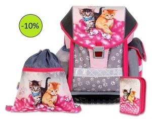Školní aktovkový set ERGO ONE Cats & Mice 3-dílný
