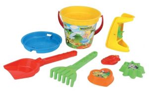 WADER 75037 Set na písek s mlýnkem 8ks v síťce 12m+