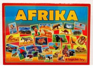 Afrika 4 logické hry společenská hra v krabici 29x20x4cm