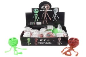 Gumový mimozemšťan kulící oči