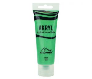 Barvy akrylové 75ml, METAL zelená LUMA