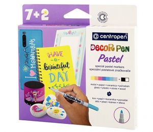 Popisovač CENTROPEN 2738/7+2 DECORPEN PASTEL
