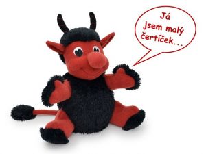 Čert Hubert 23 cm, mluvící