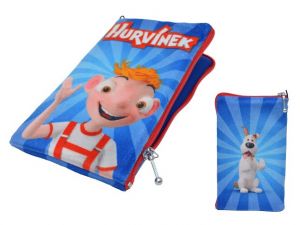 Obal na mobil 5,5" Hurvínek, modrý