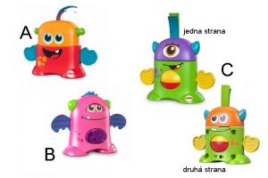 Fisher Price Rozverná monstra, 3druhy FP