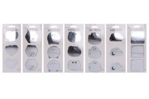 Zrcadlové nálepky 12x8 cm - MIX