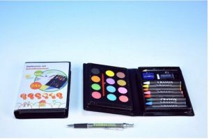 Pastelky+vodové barvy