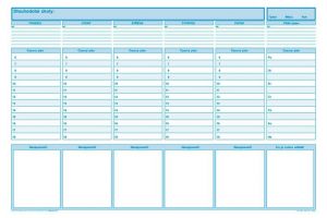 Manažerský plánovací záznamník, 49 × 33 cm, 50 listů, OPTYS 1285