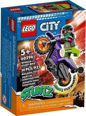 LEGO City 60296 Kaskadérská wheelie motorka