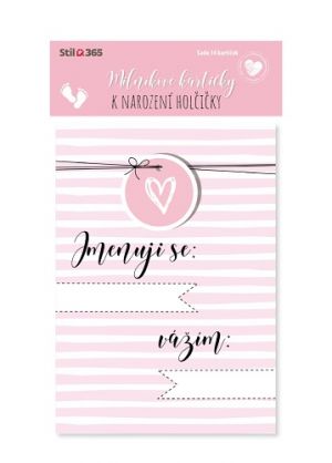 STIL Milníkové kartičky - 01 holčička