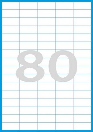 Print etikety 35,6 x 16,9 mm, 100 listů