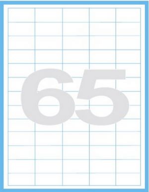 Print etikety 38 x 21,2 mm, 100 listů