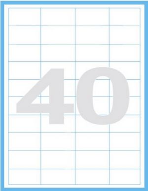 Print etikety 48,5 x 25,4 mm, 100 listů 40 štítků
