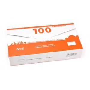 Samolepicí obálky bez okýnka, dlouhé, 100 ks