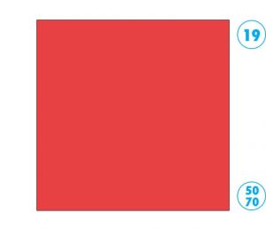 Papír barevný 50 x 70cm červený ibišek