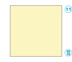 Papír barevný 50 x 70cm žlutý slámově