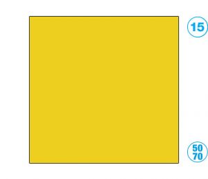 Papír barevný 50 x 70cm žlutý tmavě