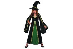 Šaty na karneval čarodějka 120-130cm