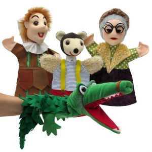 Sada maňásků 4díl., Kasperl&Pezi