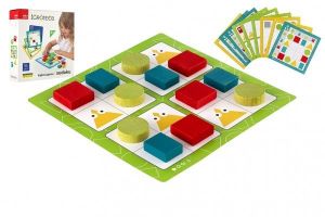 Logic/Sudoku logická hra dřevo 16ks v krabičce 21x21x5cm