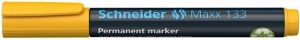 Permanentní popisovač "Maxx 133", žlutá, 1-4mm, klínový hrot, SCHNEIDER