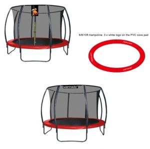 Trampolína s ochrannou sítí Wannado Bernil červená 305 cm