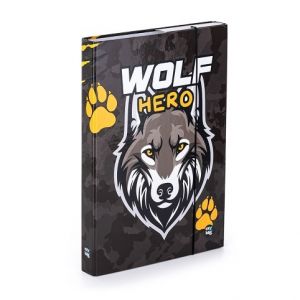 Box na sešity A4 vlk