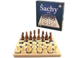 Dřevěné šachy 21x21cm