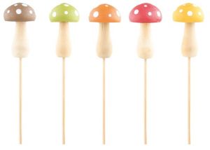 Hříbek dřevěný 5 cm + špejle