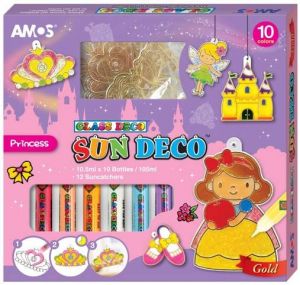 Barvy na sklo sada 10 barev 10,5 ml + 12 sklíček POHÁDKA