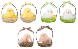 Košík s kuřátkem 9 cm