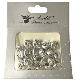 Rolničky stříbrné 1,5 cm, 20 ks