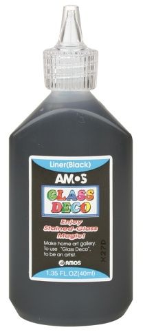 Kontura k barvám na sklo 40 ml černá