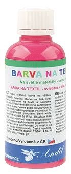 Barva na textil, na světlé materiály 50g 4. RŮŽOVÁ