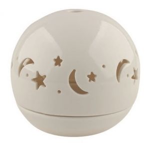 Svícen porcelánový, koule hvězdná obloha 9,5 cm