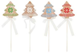 Stromek dřevěný 7 cm + špejle